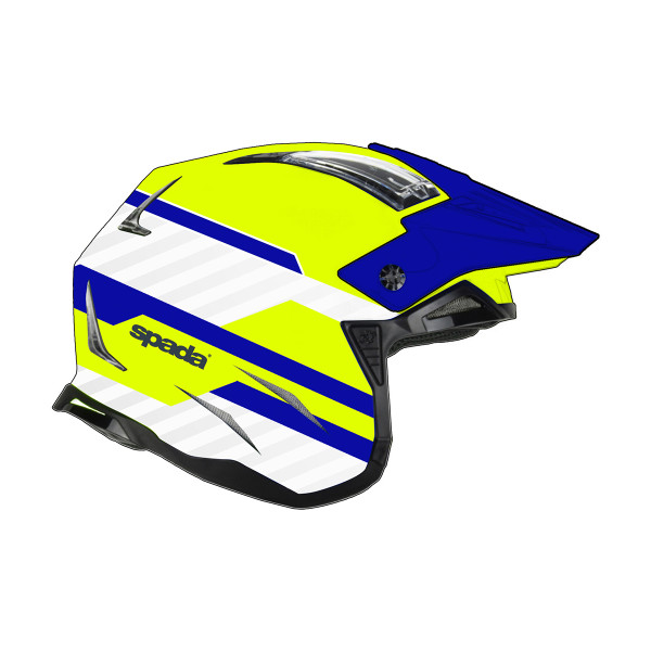 Spada Spada rock 06 pilot blue/white/fluo x-small helmet